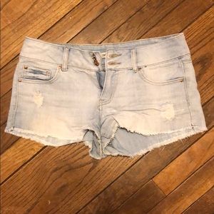 Light Wash High Waisted Shorts